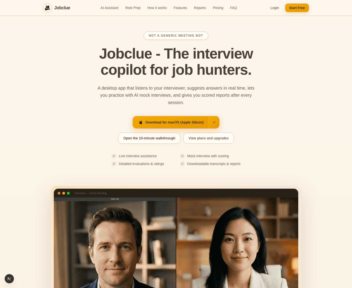 Jobclue homepage